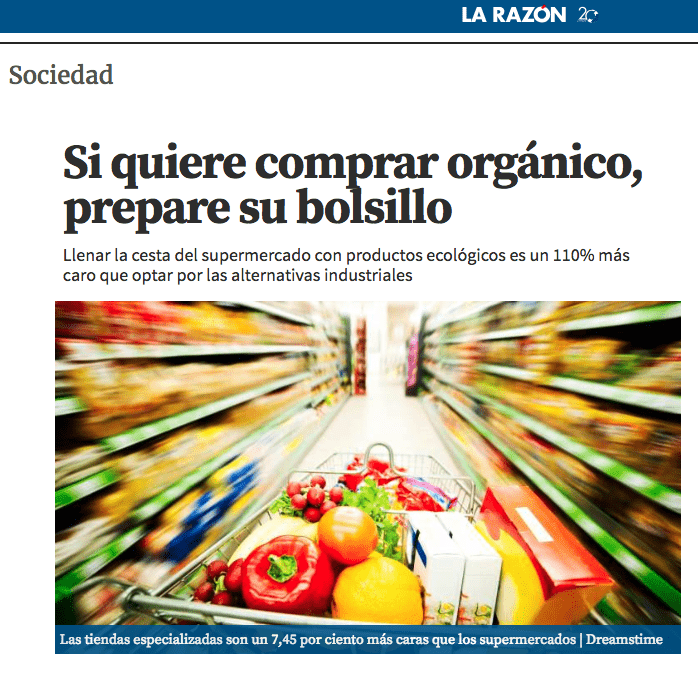 ¿CUANTO CUESTA ALIMENTARSE ECOLOGICO Y LOCAL?